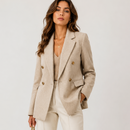blazer alfaiataria feminino com lã
