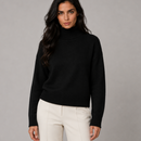 Suéter Feminino Tricot Gola Alta Inverno Anabeaz