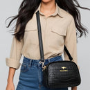 bolsa feminina couro legítimo, bolsa croco feminina, bolsa transversal feminina couro, bolsa pequena feminina elegante, bolsa feminina Anabeaz, bolsa feminina sofisticada, bolsa feminina premium, bolsa feminina dia a dia, bolsa feminina resistente, bolsa feminina compacta, bolsa feminina de ombro couro, bolsa feminina moderna, bolsa feminina versátil, bolsa feminina luxo, bolsa feminina original