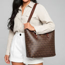 Bolsa Feminina de Ombro Couro + Bolsa de Mão de Brinde- Original Anabeaz 