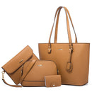 Kit Bolsa Feminina de Couro Legítimo