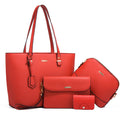 Kit Bolsa Feminina de Couro Legítimo