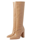 Bota Feminina Cano Alto de Couro para o Inverno | Brenda