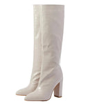 Bota Feminina Cano Alto de Couro para o Inverno | Brenda
