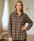 Camisa Xadrez Feminina Oversized de Flanela | Anabeaz