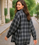 Camisa Xadrez Feminina Oversized de Flanela | Anabeaz