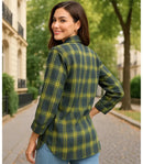 Camisa Xadrez Feminina Oversized de Flanela | Anabeaz