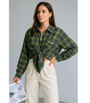 Camisa Xadrez Feminina Oversized de Flanela | Anabeaz