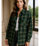 Camisa Xadrez Feminina Oversized de Flanela | Anabeaz