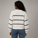 Suéter Tricot Feminino Listrado Grosso Casual Chic Anabeaz