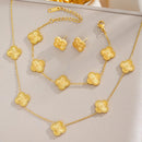 Conjunto de colar, pulseira e brincos de 3 peças de trevo de quatro folhas em aço titânio 18K, moderno e que não desbota conjunto alhambra
kit trevo Colar cordão corrente Neymaar trevo virginiia Modelo de Luxo prata e dourado choker
colar pulseira e brinco
joias femininas
trevo 4 folhas
Anabeaz