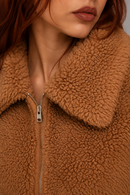 Jaqueta Sherpa Cropped Feminina Anabeaz™