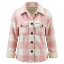 jaqueta xadrez feminina rosa
jaqueta peluciada feminina rosa
jaqueta flanelada feminina rosa 
moda inverno feminina rosa anabeaz
casaco feminino inverno rosa anabeaz