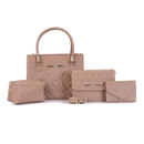 Kit bolsa feminina de couro legítimo elegante anabeaz
