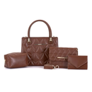 Kit 4 Bolsas Feminina de Couro Legítimo Anabeaz 