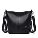 Bolsa de Couro Feminina Transversal Original Anabeaz
