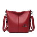 Bolsa de Couro Feminina Transversal Original Anabeaz