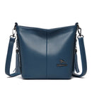 Bolsa de Couro Feminina Transversal Original Anabeaz