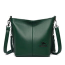 Bolsa de Couro Feminina Transversal Original Anabeaz