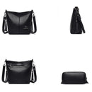Bolsa de Couro Feminina Transversal Original Anabeaz