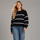 Blusa de frio feminina em tricô encorpado listrado preto e branco, estilo casual chic náutico.
Suéter Listrado, Tricot Grosso Feminino, Blusa de Frio Listrada, Suéter Quiet Luxury, Tricô Old Money, Blusa Tricot Encorpada, Suéter Preto e Branco, Anabeaz, Moda Inverno 2026, Tricot Geométrico Premium