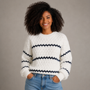 Suéter tricot feminino listrado grosso nas cores branco e preto Anabeaz, modelagem com ombros caídos
Blusa de frio feminina em tricô encorpado listrado marrom e preto, estilo casual chic 
Suéter Listrado, Tricot Grosso Feminino, Blusa de Frio Listrada, Suéter Quiet Luxury, Tricô Old Money, Blusa Tricot Encorpada, Suéter Preto e Branco, Anabeaz, Moda Inverno 2026, Tricot Geométrico Premium
