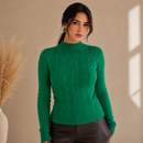 Blusa de frio feminina gola alta em tricô trançado verde, tecido modal macio de alta elasticidade.
Sueter Tricot Feminino Gola Alta Tranças Fio Modal Anabeaz
Suéter Fio Modal, Tricot com Tranças, Blusa Gola Alta Feminina, Suéter Tricô Grosso, Tricot Canelado Macio, Blusa de Frio que Não Pinica, Suéter Trançado, Anabeaz, Moda Inverno 2026, Tricô Casual Chic