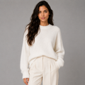 Suéter Tricot Grosso Gola Redonda Térmico Anabeaz