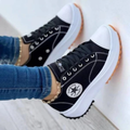 Tênis Ortopédico Feminino Plataforma Ultra Conforto Estrela Fashion Original Anabeaz