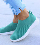 Tênis Slip-On Knit Conforto Leve Feminino Respirável Anabeaz