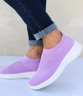 Tênis Slip-On Knit Conforto Leve Feminino Respirável Anabeaz