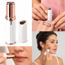 Aparador de pelos facial feminino LUMERA™ 2 em 1 branco com detalhes rose gold anabeaz