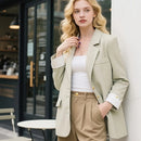 Blazer de Alfaiataria Premium com Lapela Clássica Anabeaz