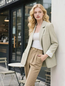 Blazer de Alfaiataria Premium com Lapela Clássica Anabeaz