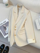 Blazer de Alfaiataria Premium com Lapela Clássica Anabeaz