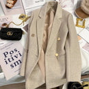 Blazer de Lã Mista Alfaiataria Transpassado Anabeaz