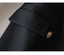 Blazer Longo de Alfaiataria Transpassado Anabeaz