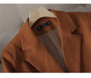 Blazer Longo de Alfaiataria Transpassado Anabeaz