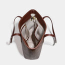 Bolsa Feminina de Ombro Couro + Bolsa de Mão de Brinde- Original Anabeaz