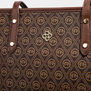 Bolsa Feminina de Ombro Couro + Bolsa de Mão de Brinde- Original Anabeaz