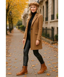 Bota Cano Médio Feminina Vintage Coturno | Leslo