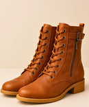 Bota Cano Médio Feminina Vintage Coturno | Leslo