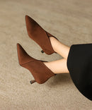 Bota Feminina Cano Curto Salto Fino Premium Confortável | Leo
