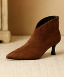 Bota Feminina Cano Curto Salto Fino Premium Confortável | Leo