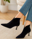 Bota Feminina Cano Curto Salto Fino Premium Confortável | Leo
