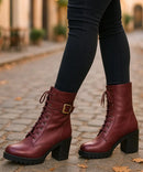 Bota Feminina Tratorada Forrada Coturno de Inverno | Fenix