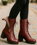 Bota Feminina Tratorada Forrada Coturno de Inverno | Fenix