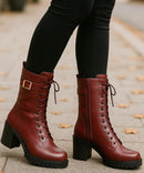 Bota Feminina Tratorada Forrada Coturno de Inverno | Fenix