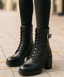 Bota Feminina Tratorada Forrada Coturno de Inverno | Fenix