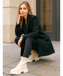 Bota Feminina Tratorada Knit de Inverno Urbano | Soled